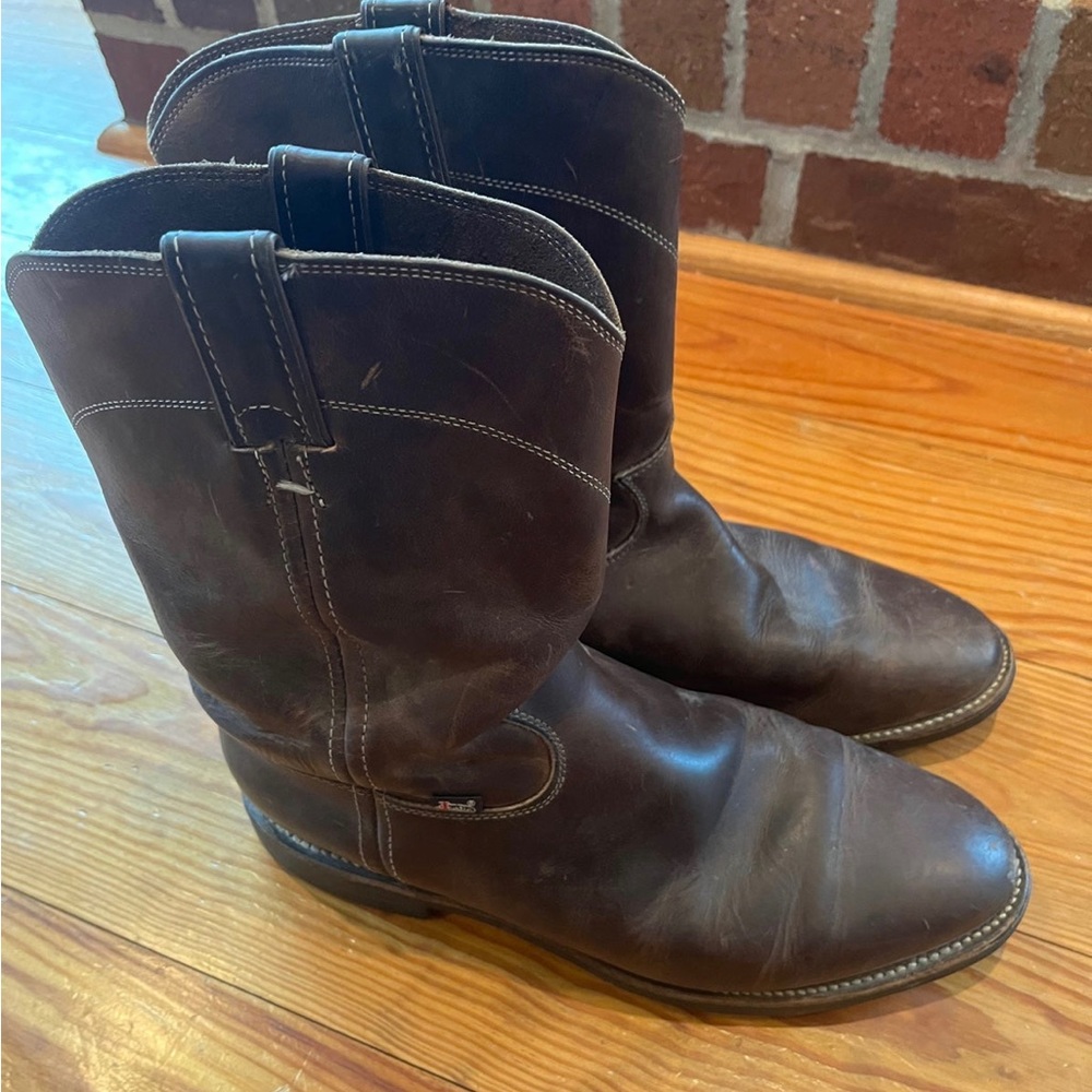 Mens Justin cowboy work boots size 10.5